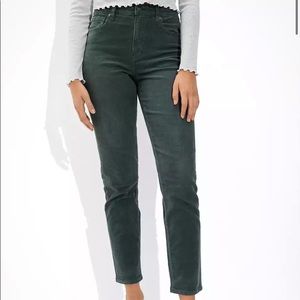 American Eagle Green Corduroy Pants NWT